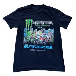 2019 monster energy supercross FIM world championship tshirt medium y2k style
